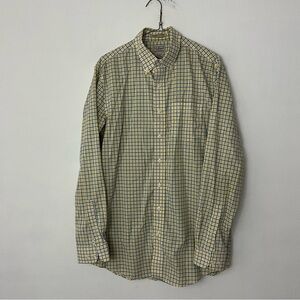 LL Bean plaid men’s dress shirt